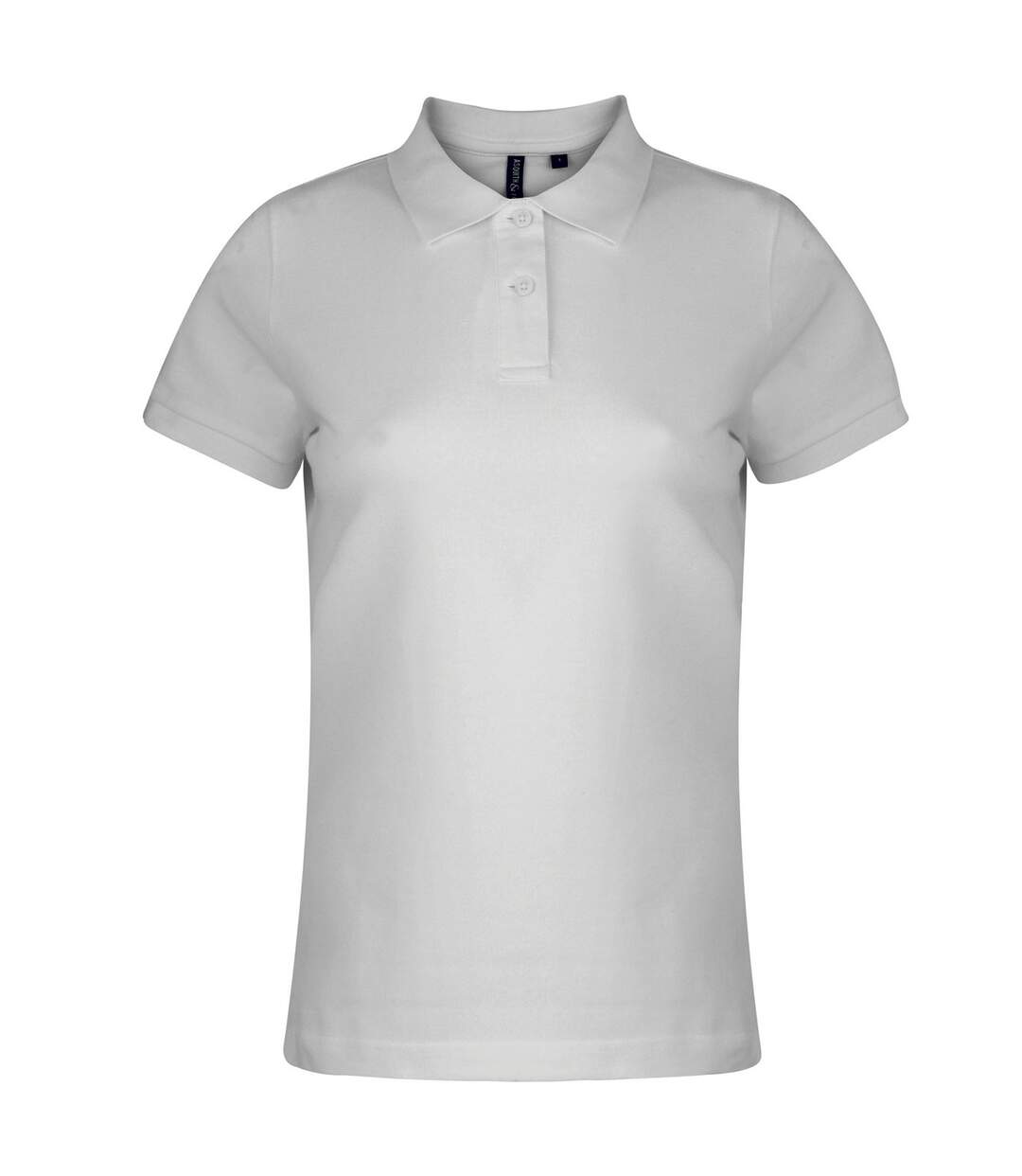 Polo uni femme blanc Asquith & Fox