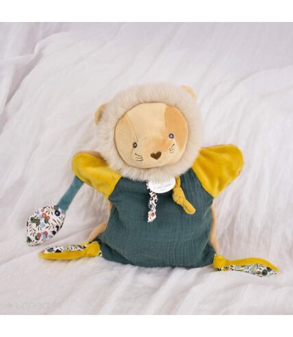 Doudou marionnette polyester collection BOH'AIME Lion