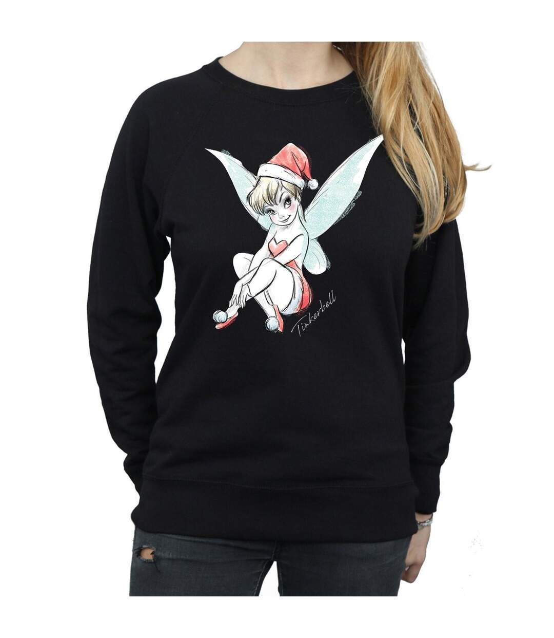 Disney - Sweat TINKERBELL CHRISTMAS FAIRY - Femme (Noir) - UTBI11822-4