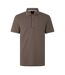 Mens Stripe Quarter Zip Polo Shirt Cashew Armani Exchange-2