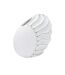 Vase Design en Relief Lines 34cm Blanc-2