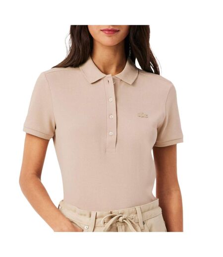 Polo beige femme lacoste polo l.12