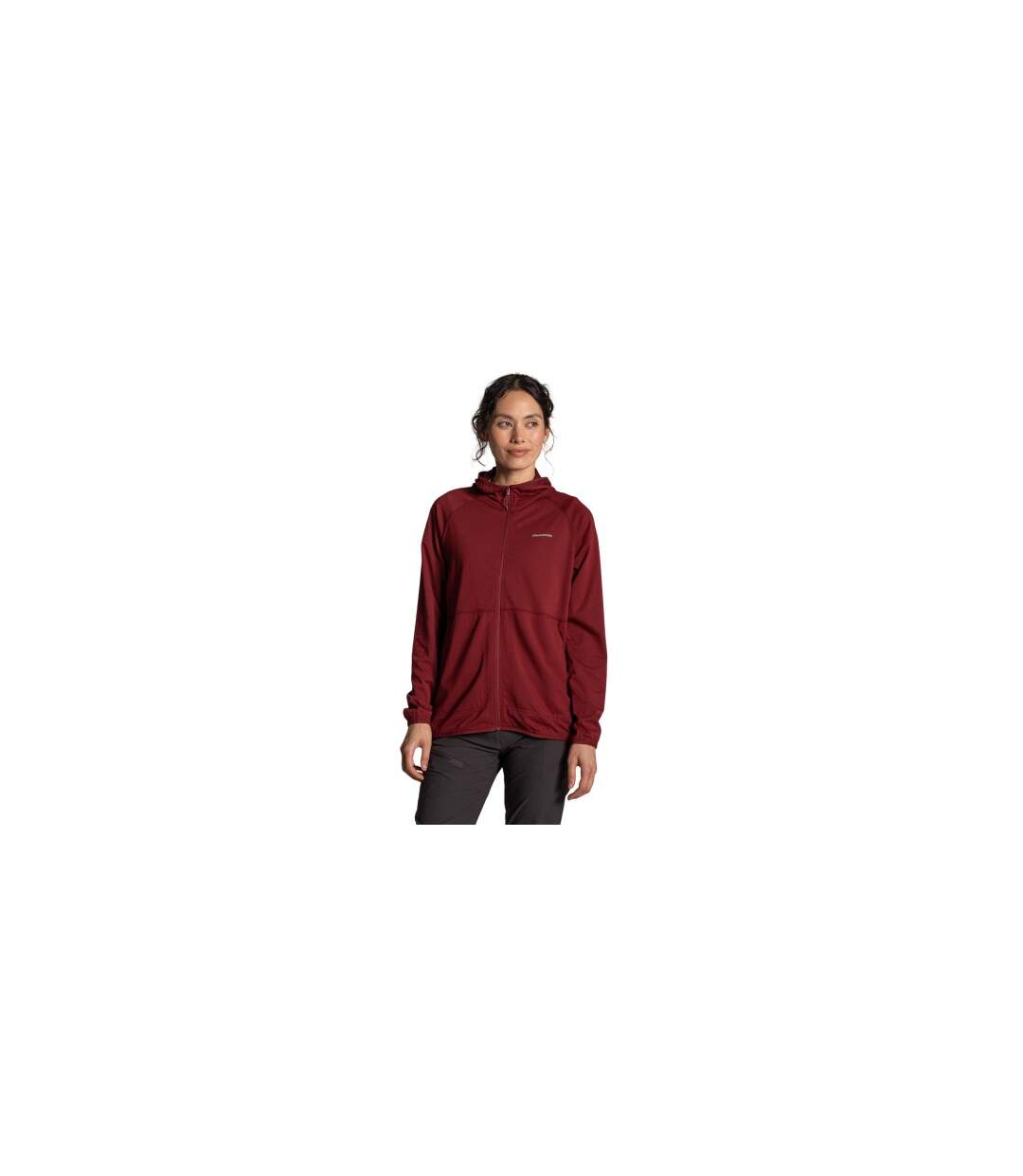 Veste Unie À Capuche Aya Femme Rouge Craghoppers-1