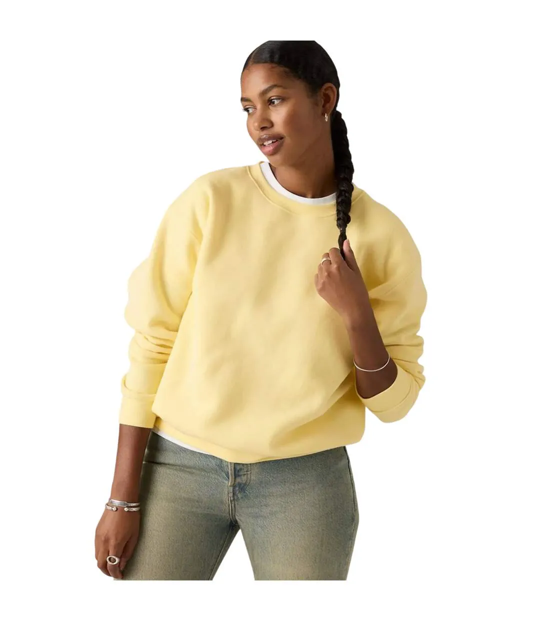 Sweat Motif/style Logo Femme Vanille Levis-1