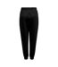 Womens/ladies Cuffed High Waist Sweatpants Black Melange Only Play-3