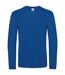 T-shirt manches longues homme - col rond - E190LSL - bleu roi