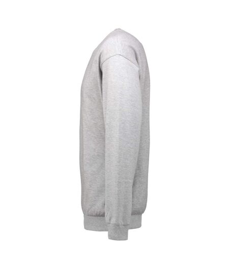 ID Unisex Classic Round Neck Sweatshirt (Grey melange) - UTID275