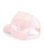 Beechfield Mens Half Mesh Trucker Cap / Headwear (Pack of 2) (Pastel Pink/ Pastel Pink) - UTRW6695