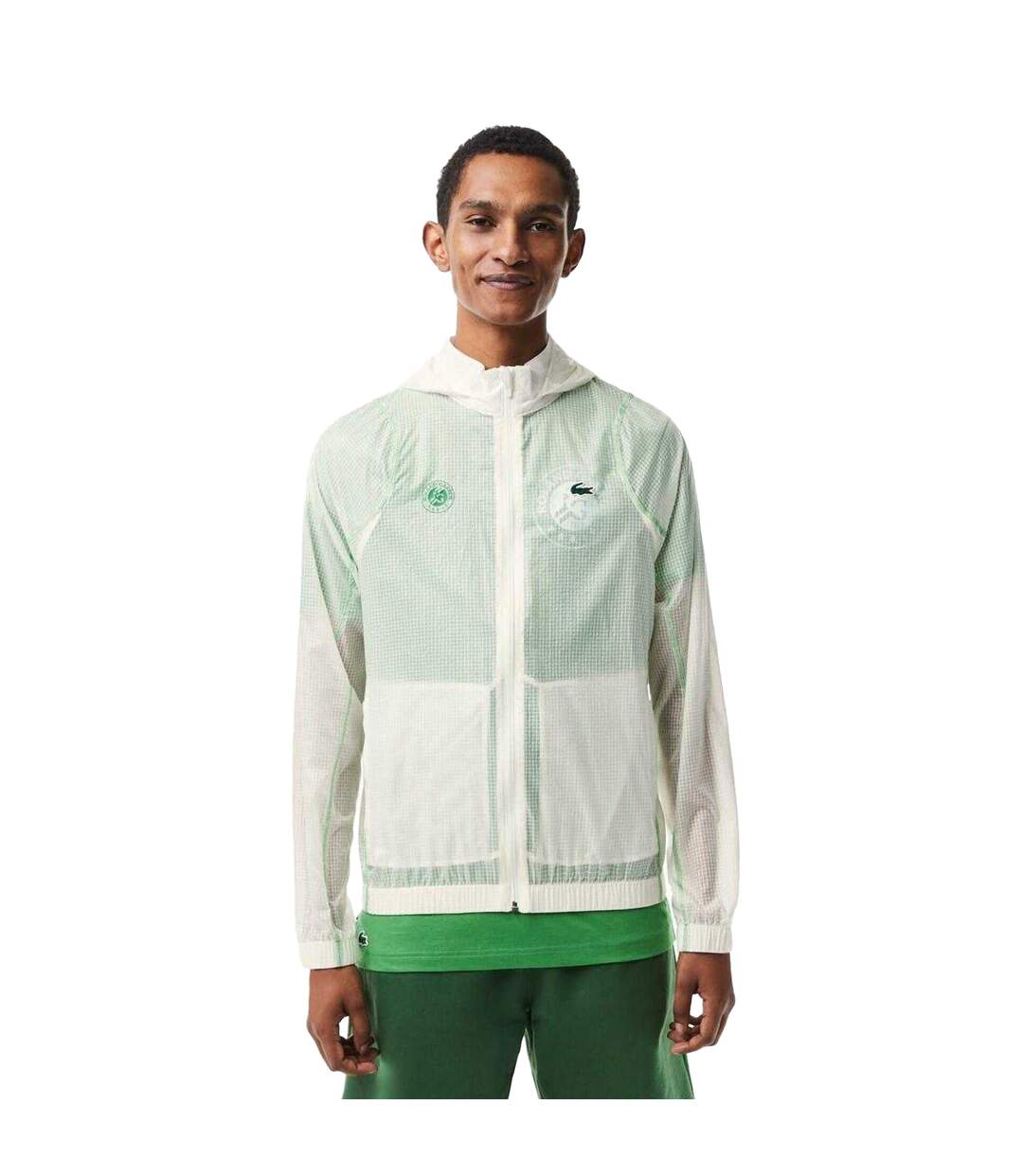 Veste À Capuche Roland Garros Homme Estragon Lacoste-1