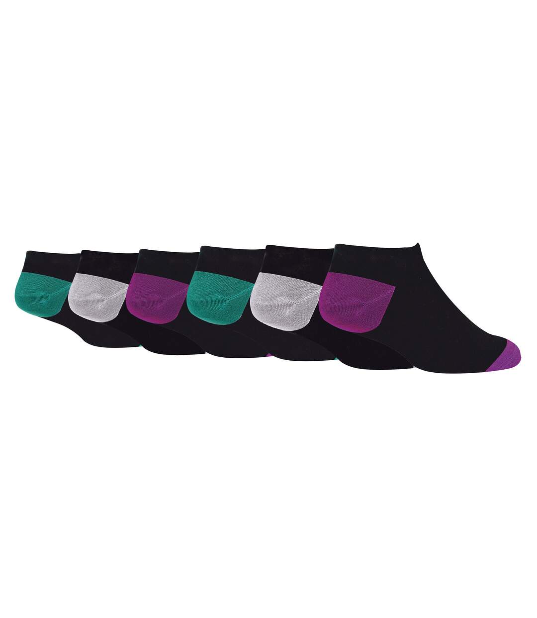 Wildfeet - 6 Pack Mens Bamboo Trainer Socks