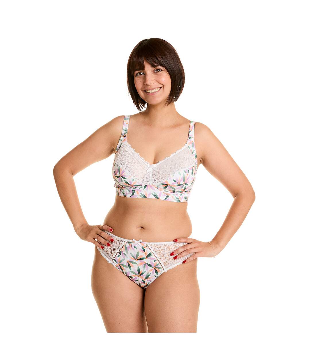 Culotte blanche imprimé Ella-4