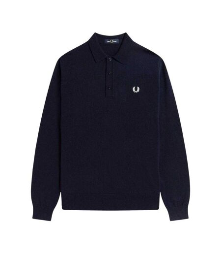 Polo Manches Longues Classic Homme Bleu Marine Fred Perry