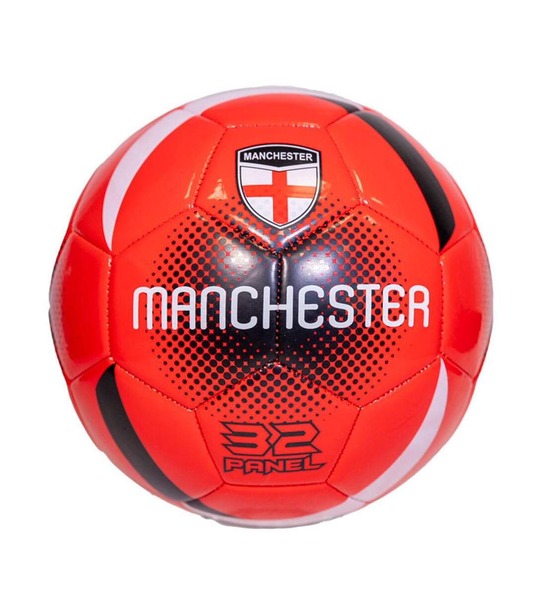 MANCHESTER ballon noir/rouge blanc sport zone-1