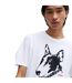 T-shirt Style Imprimé Chien Homme Blanc Hugo-4