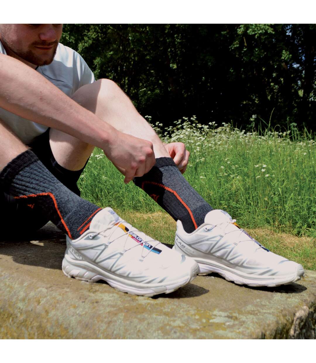 4 Paires Chaussettes de Randonnée Homme Rembourré-5
