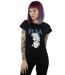 Disney Femmes/Ladies - Frozen Elsa Profile Sketch Cotton T-Shirt (Noir) - UTBI21958-2