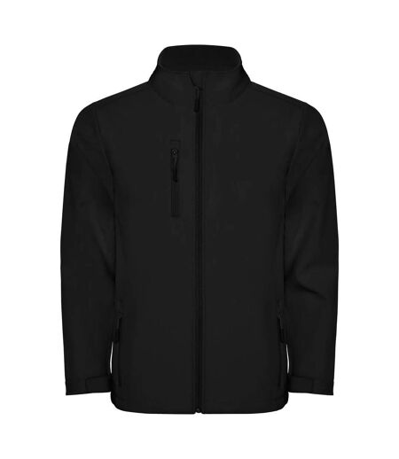 Mens Nebraska Soft Shell Jacket Black Roly
