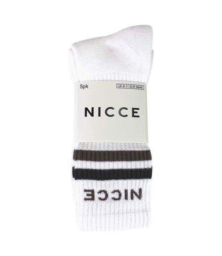 Nicce - Lot de 5 Chaussettes Homme Crew | Chaussettes Coton Doux et Respirant