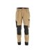 Pantalon De Travail Draft T6 Adulte Beige Noir AW Tools-1