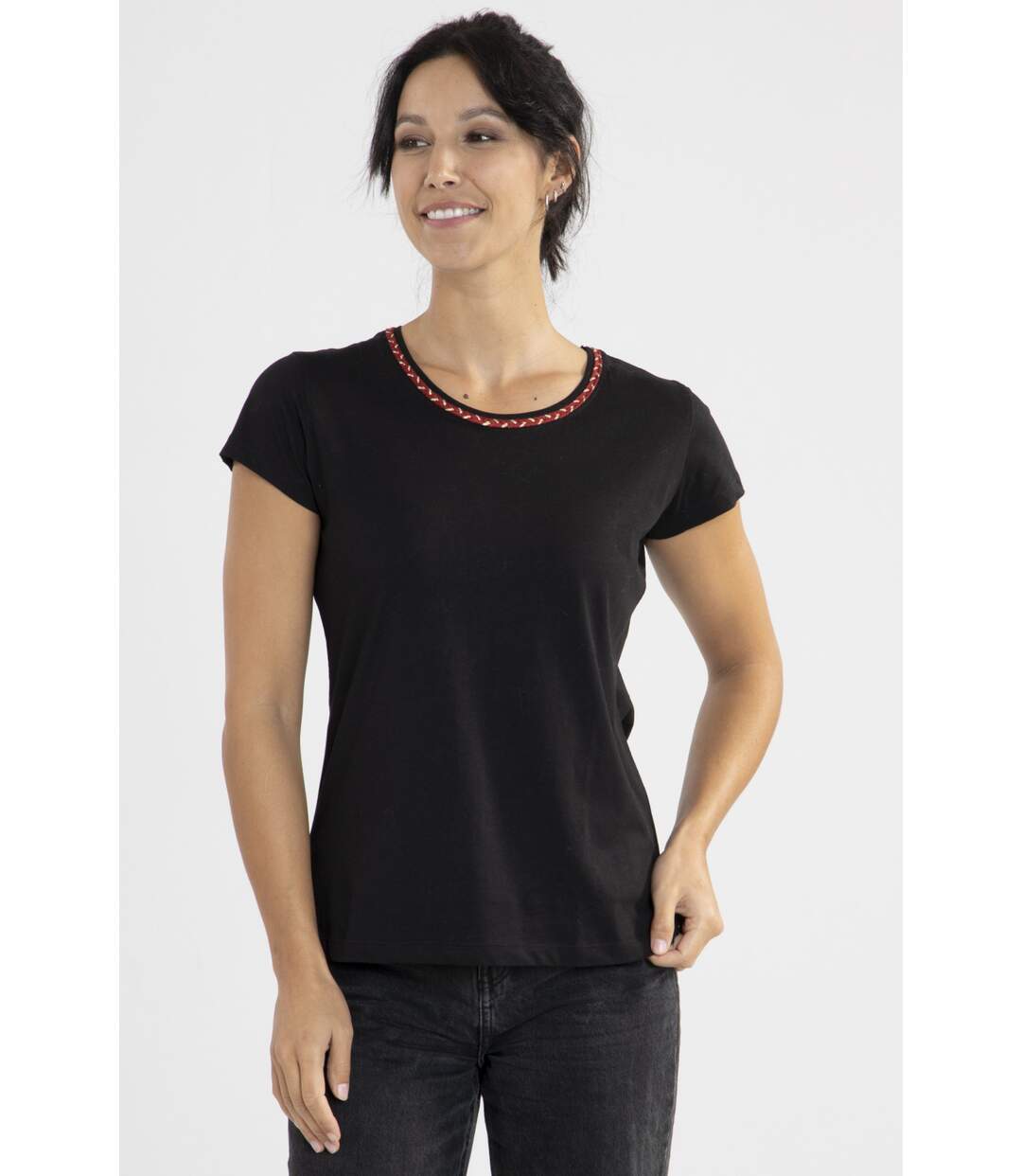 Tee-shirt Lurex Noir