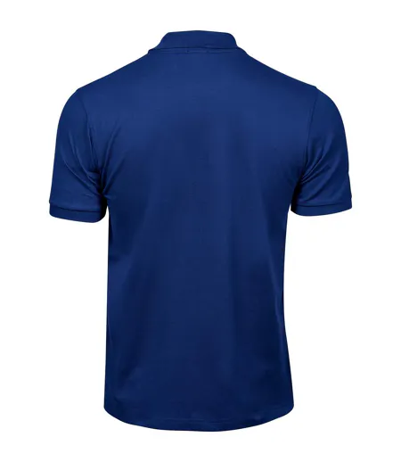 Mens Luxury Stretch Polo Shirt Indigo Blue Tee Jays