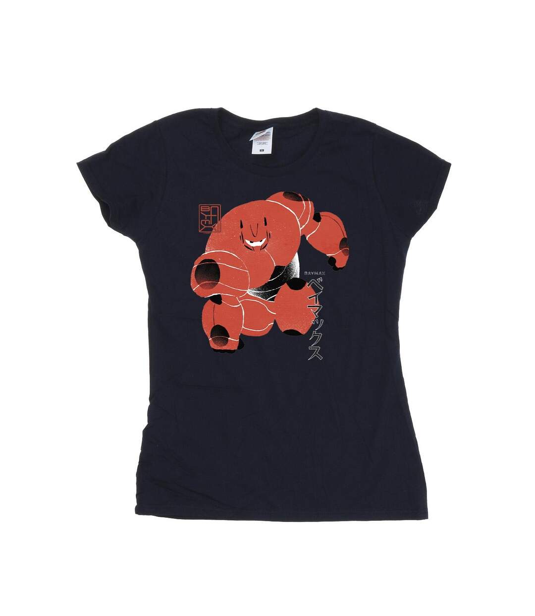 Disney - T-shirt BIG HERO BAYMAX SUITE POSE - Femme (Bleu marine) - UTBI13141-1