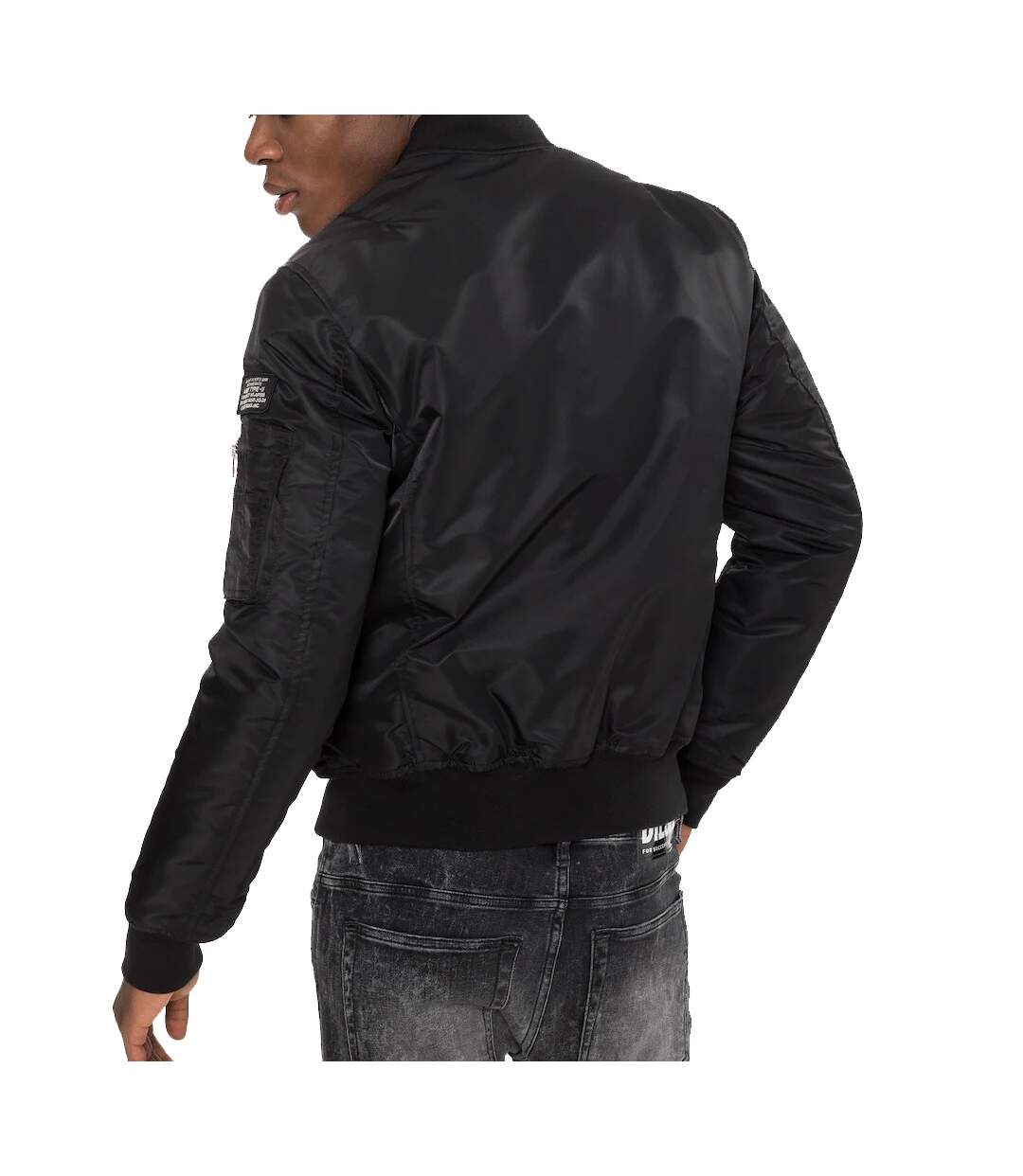 Bomber Noir Homme Schott Jet17-2