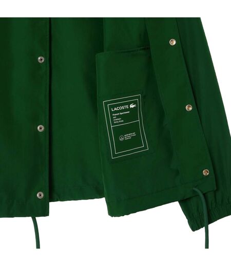 Mens Ripstop Lightweight Coach Jacket Green Lacoste