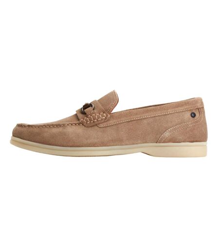 Mens Suede Loafers Sand Base London