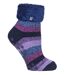 Womens Thermal Bed Socks with Non Slip Grips