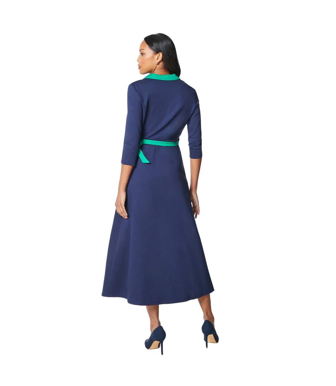 Robe portefeuille femme bleu marine Principles