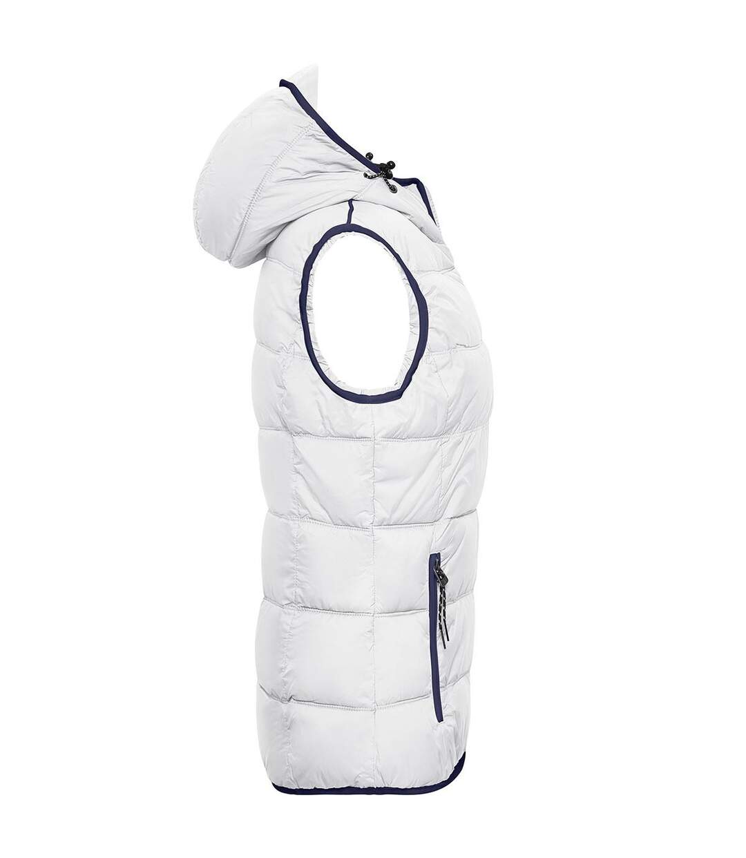 Veste Sans Manches Maritime Femme Blanc Bleu Marine James And Nicholson-4