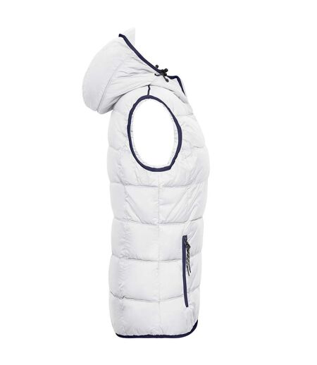 Veste Sans Manches Maritime Femme Blanc Bleu Marine James And Nicholson