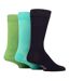 Wildfeet - 3 Paires Homme Chaussettes Bambou Mi-mollet Costume Unies-1