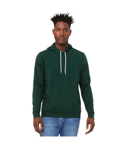 Sweatshirt polaire à capuche unisexe vert forêt Bella + Canvas