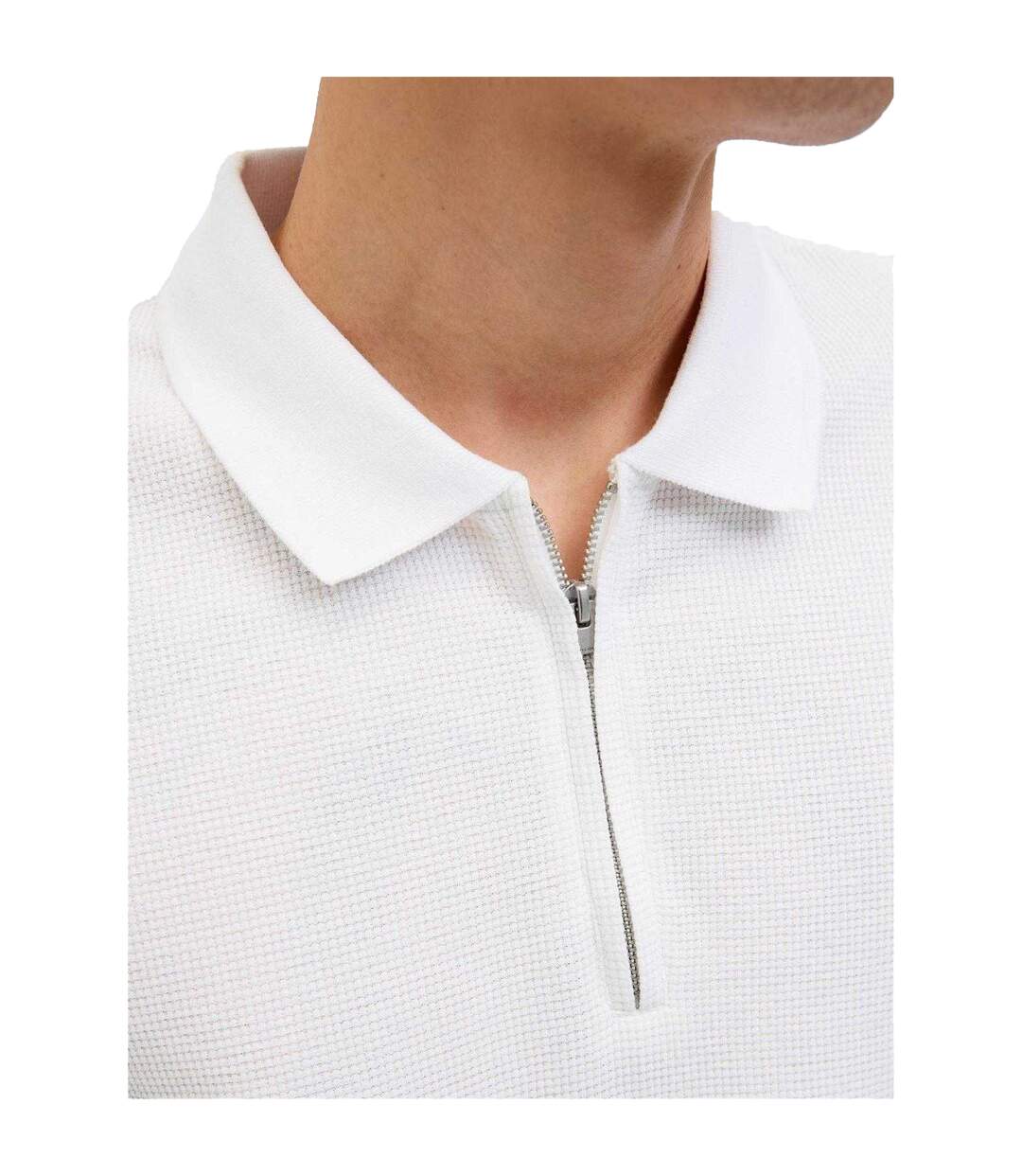 Polo Manches Courtes Homme Blanc Jack And Jones-4