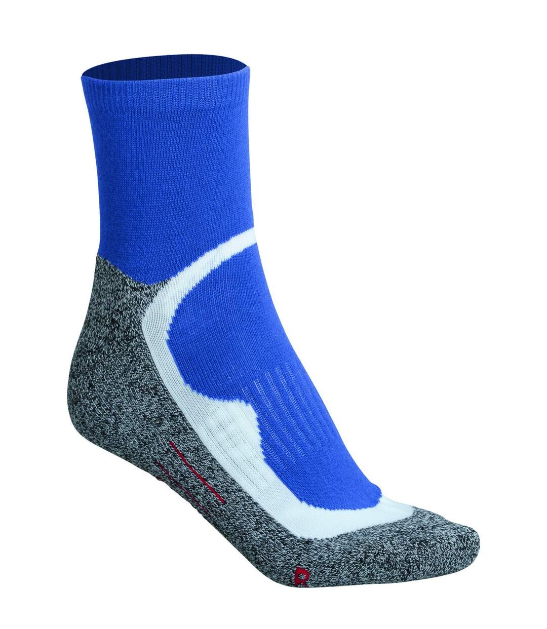 Chaussettes courtes de sport - homme femme - JN210 - bleu et gris-1