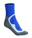 Chaussettes courtes de sport - homme femme - JN210 - bleu et gris