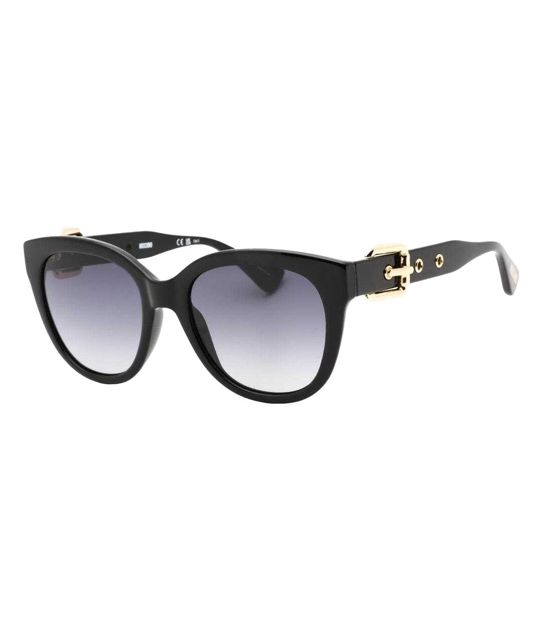 Lunettes De Soleil Motif/style Boucle Femme Taille Unique Noir Moschino-1