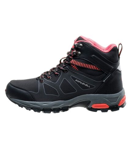 Womens/ladies fumiko walking boots black/hot coral Hi-Tec