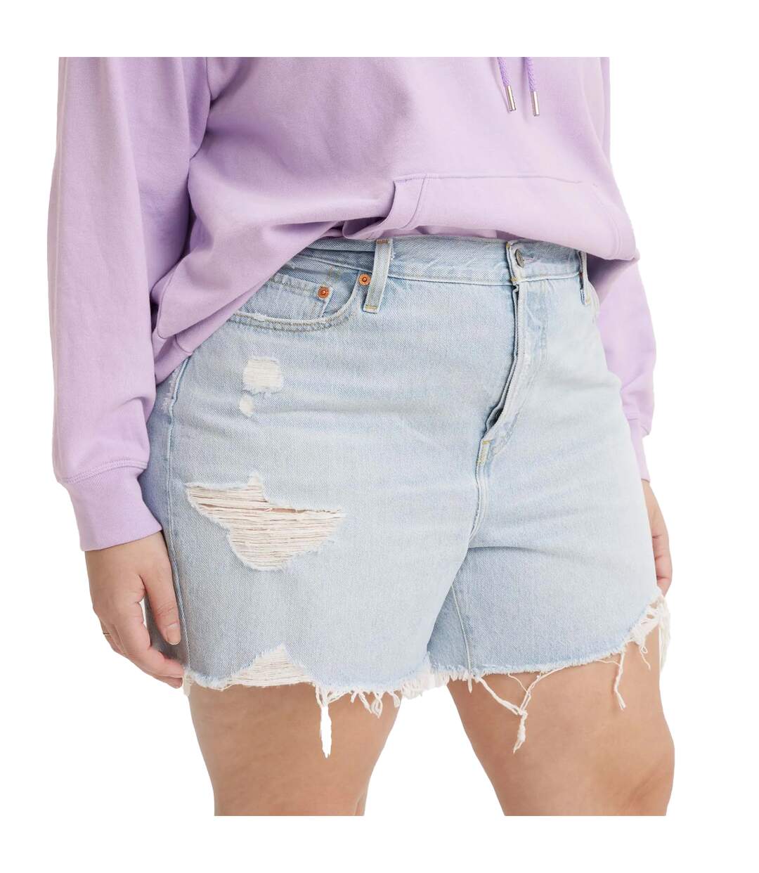 Short plus original femme bleu clair Levis-3