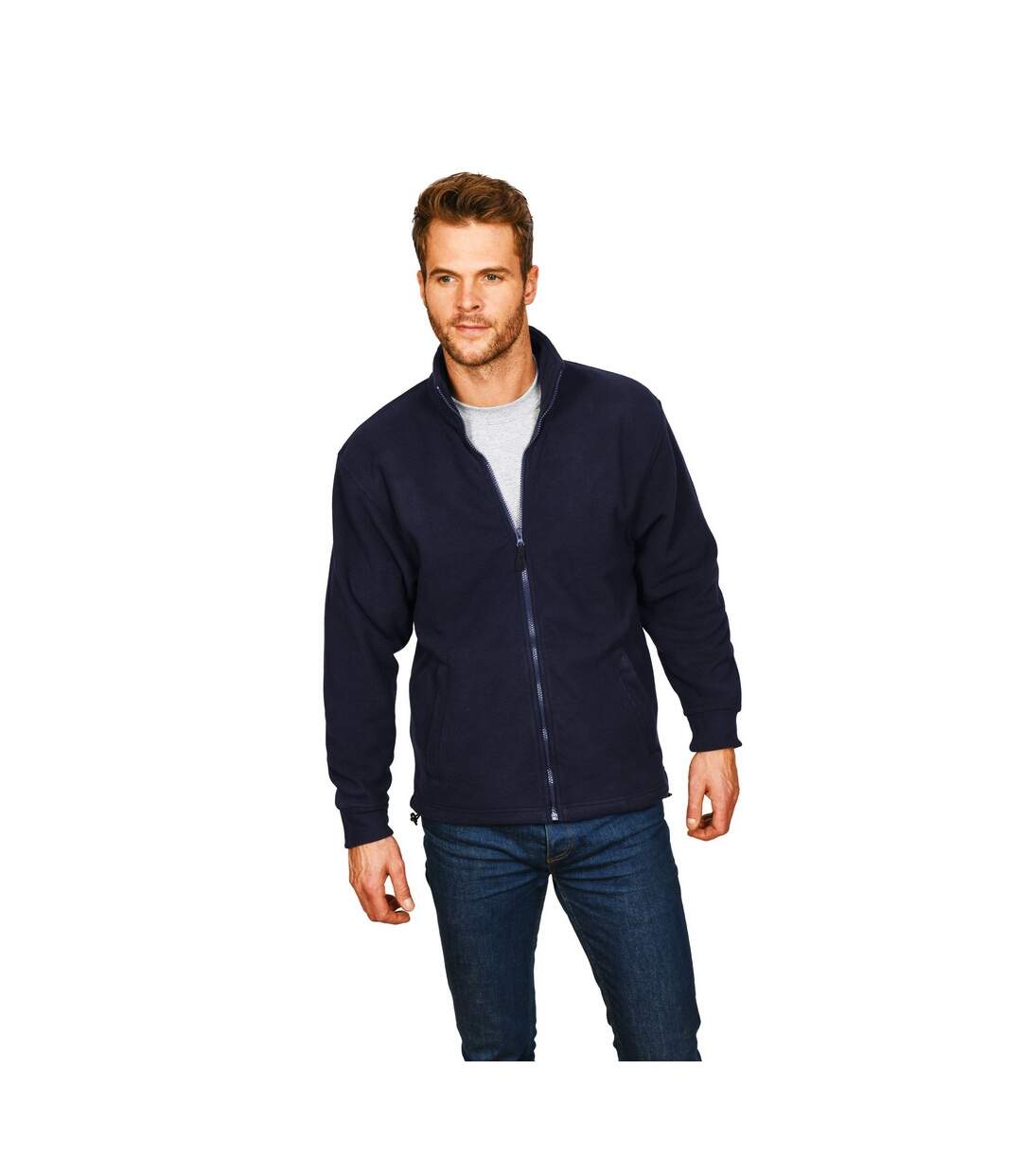 Polaire Zippée Brumal Homme Bleu Marine Absolute Apparel-1