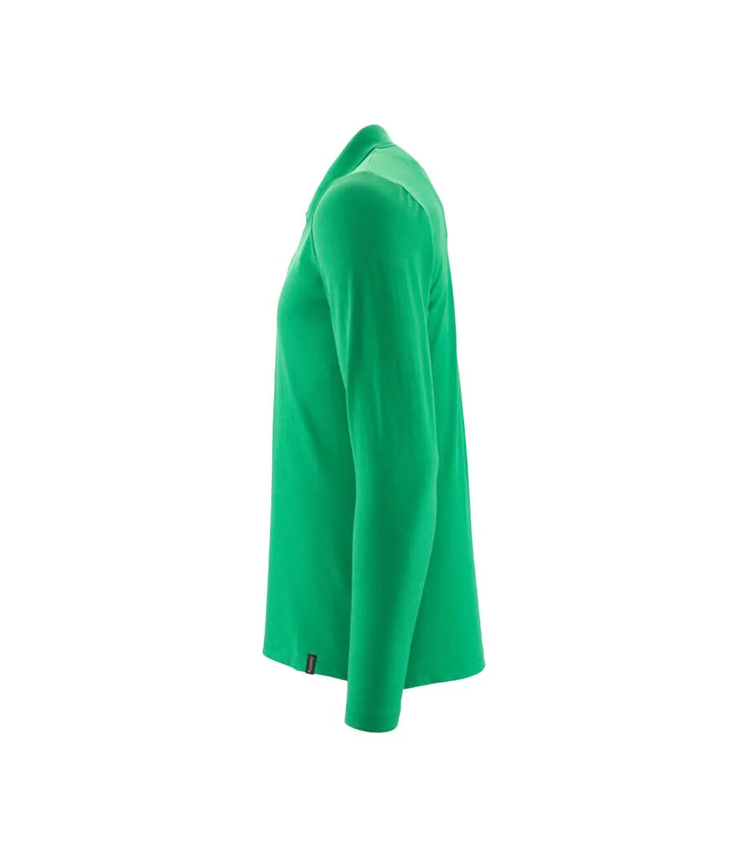 Mens Crossover Long-sleeved Polo Shirt Grass Green Mascot-3