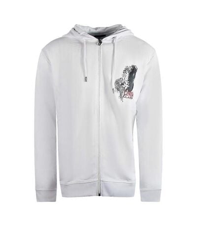Veste À Capuche Motif/style Tigre Homme Blanc Cavalli Class