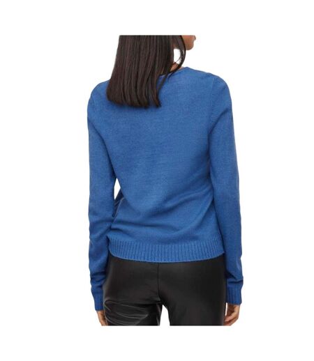 Pull Col V Bleu Femme Vila 69 - L