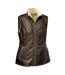 Womens/ladies Gilly Sheepskin Gilet Chocolate Eastern Counties Leather-1