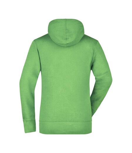 Sweat À Capuche Femme Vert Citron James And Nicholson