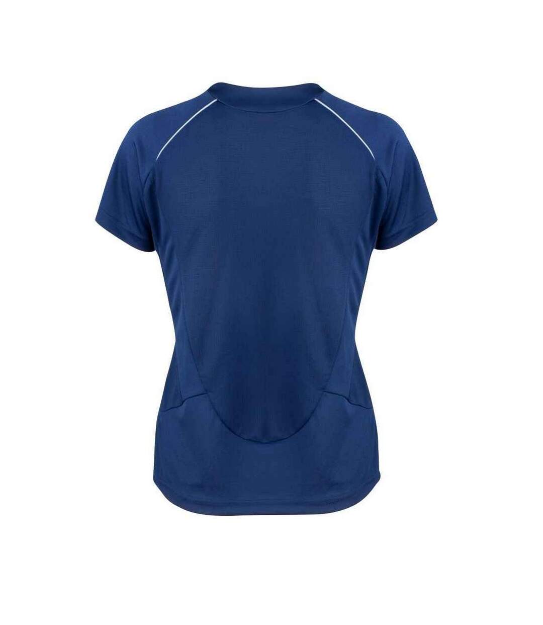 T-shirt Entraînement Dash Femme Bleu Marine Blanc Spiro-2