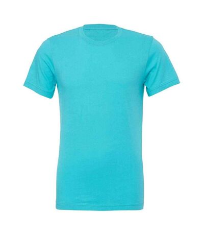 Adults unisex crew neck t-shirt teal Bella + Canvas