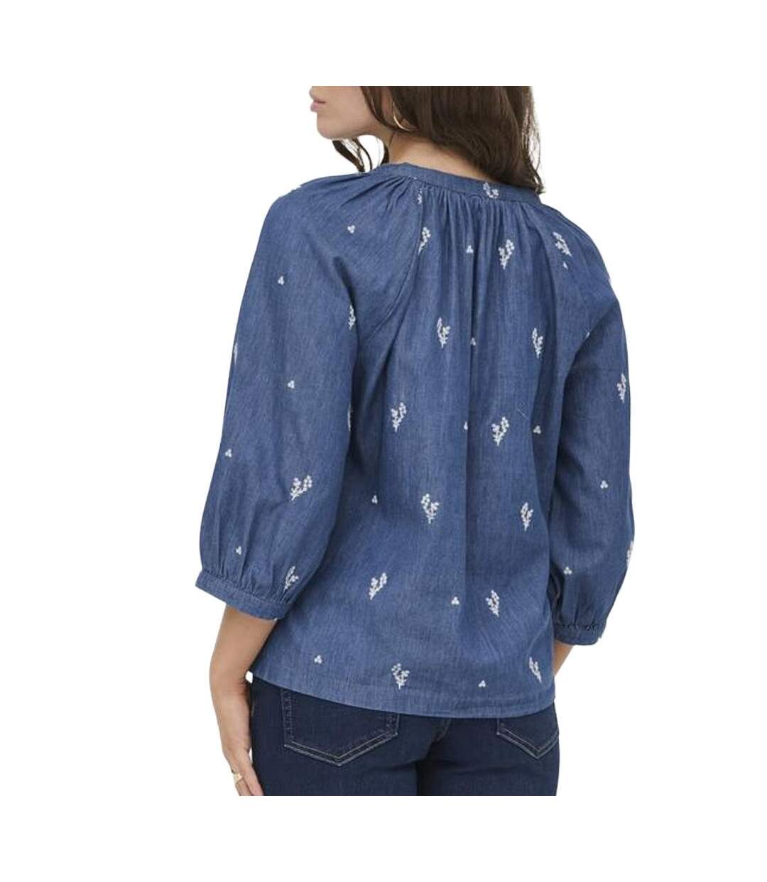 Blouse bleu femme jdy kai-2